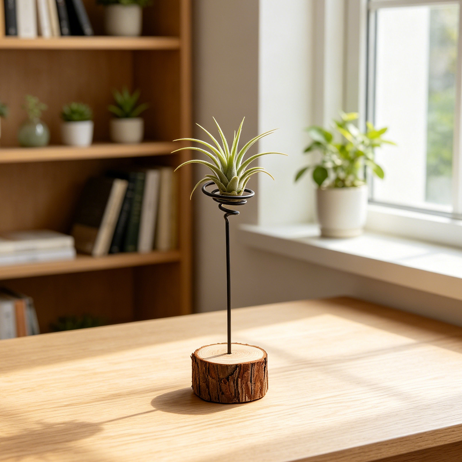 Air Plant Tillandsia - Miniaturowy metalowy uchwyt na rośliny powietrzne