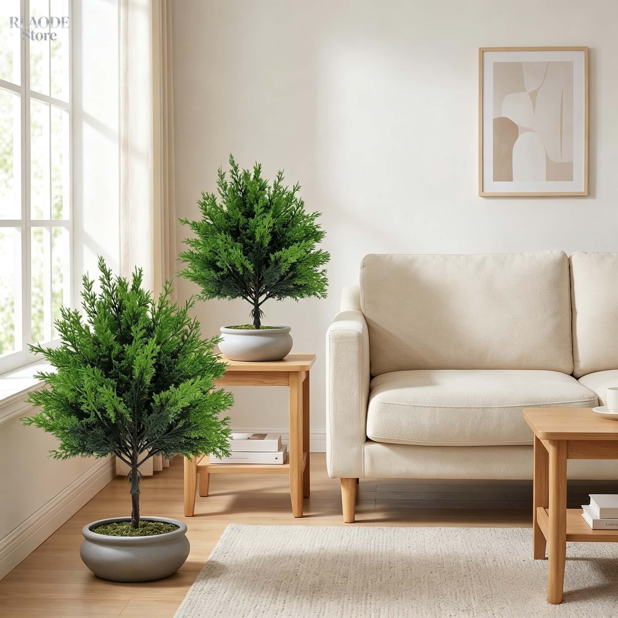 2 szt. Sztuczne rośliny zielon – Fiddle Leaf Fig recenzja i cena