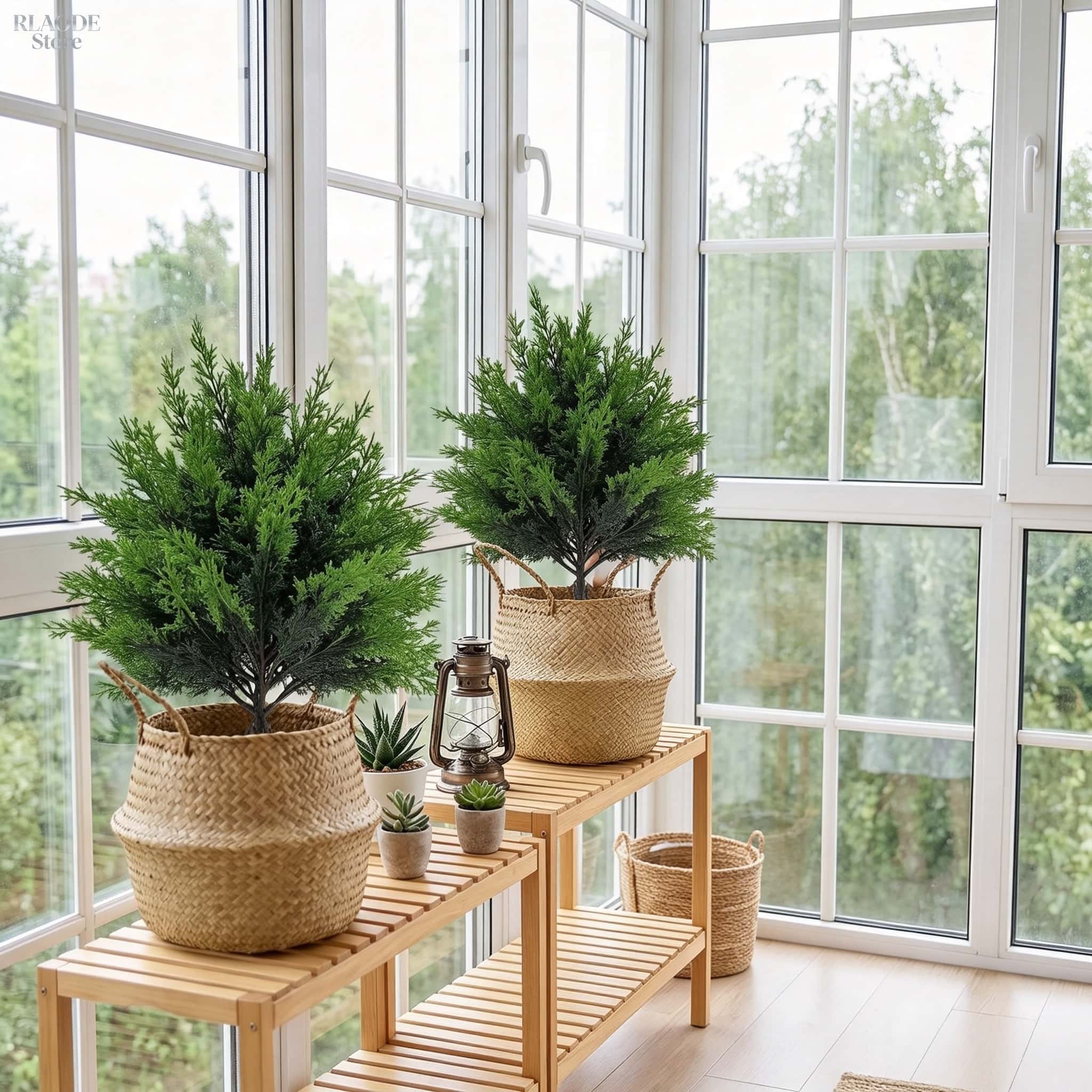 2 szt. Sztuczne rośliny zielon – Fiddle Leaf Fig recenzja i cena
